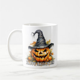 Skrämmande Glad Halloween Pumpa Kaffemugg