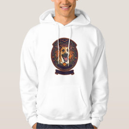 Skrämmande glad spökhund hoodie