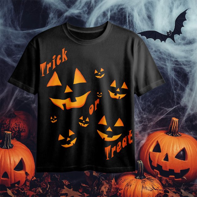 Skrämmande glöd: Jack-O'-Lantern & Bus eller godsa T Shirt (Skapare uppladdad)