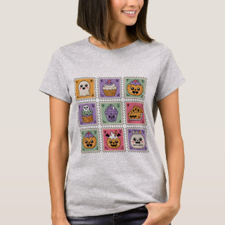 Skrämmande gods stämpelsamling | Söt Kawaii T Shirt