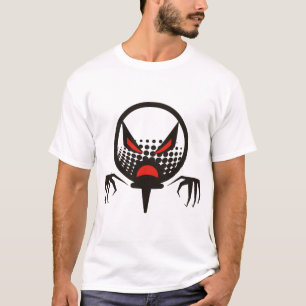 Skrämmande golf Halloween grupp kyrkogård T Shirt