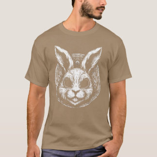Skrämmande Goth Kanin Skräck Kanin Weirdcore Kanin T Shirt
