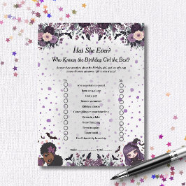 Skrämmande gotisk födelsedagsflicka Har hon någons Julkort