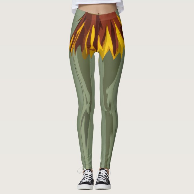 Skrämmande gotisk glädje konst leggings (Framsida)