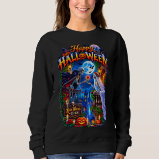 Skrämmande gotisk romantik med månsken, rosor, t shirt