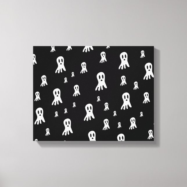 Skrämmande gotisk spökillustration canvastryck (Framsida)