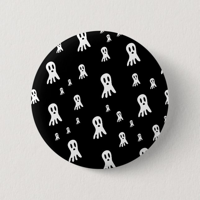 Skrämmande gotisk spökillustration knapp (Framsida)