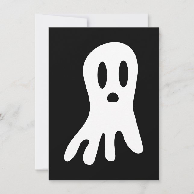 Skrämmande gotisk spökillustration kort (Framsida)