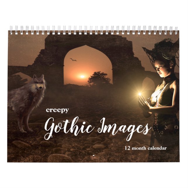 Skrämmande gotiska bilder 2027 kalender (Omslag)