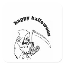 Skrämmande Grim Reaper Skelett Halloween Lie