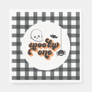 Skrämmande Halloween 1-års födelsedag Pappersservett