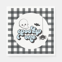 Skrämmande Halloween 1-års födelsedag Pappersservett