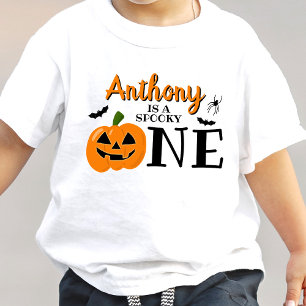 Skrämmande Halloween 1-års födelsedag T Shirt