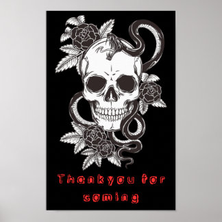 🩸👻Skrämmande Halloween-affisch Poster