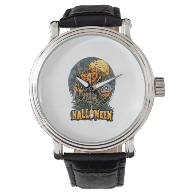 Skrämmande Halloween Armbandsur (Framsida)