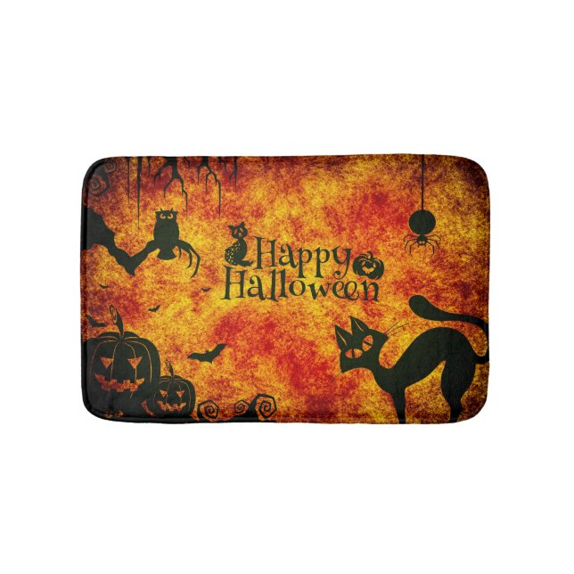 Skrämmande Halloween  Badrumsmatta (Framsidan)