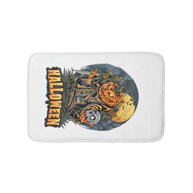Skrämmande Halloween Badrumsmatta (Framsidan)
