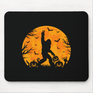 Skrämmande Halloween Bigfoot Pumpkin Rolig Hallowe Musmatta