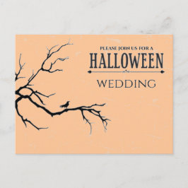 Skrämmande Halloween-bröllop Vykort