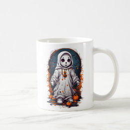 Skrämmande Halloween-docka Kaffemugg