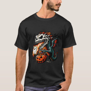 Skrämmande Halloween Drakdöd Ghost Låtsas Sötsaks T Shirt