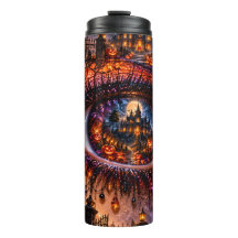 Skrämmande Halloween Fantasy Eye Tumbler