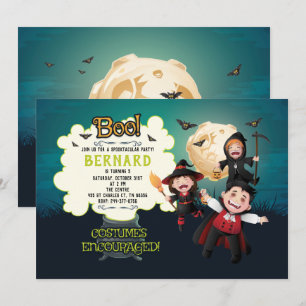 Skrämmande Halloween-fest Inbjudningar