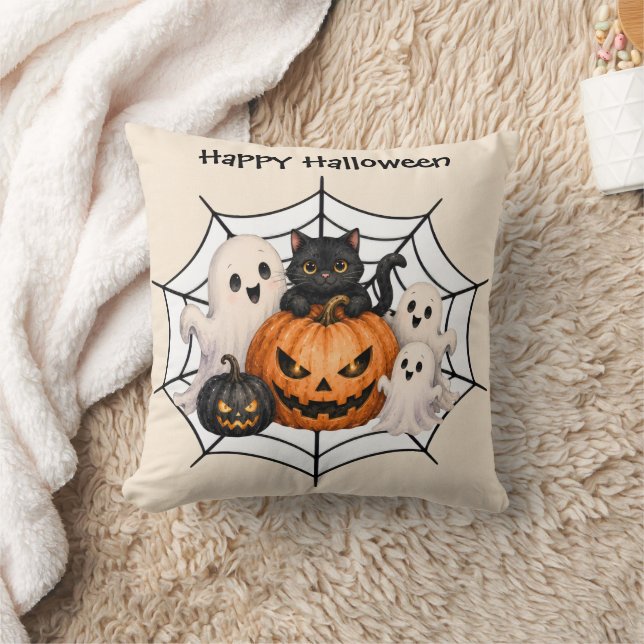 Skrämmande Halloween-fest  Kudde (Filt)