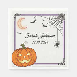 Skrämmande Halloween-fest servetter | 3-lagers söt