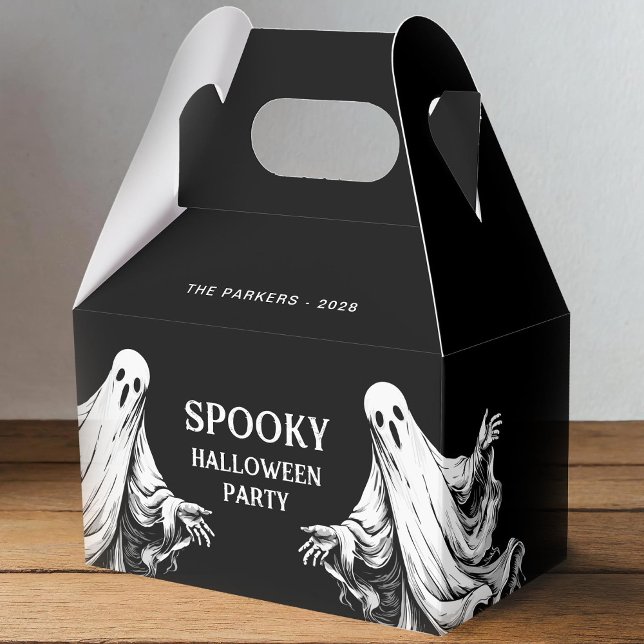 Skrämmande Halloween-festpresent med spöke Presentaskar (Skapare uppladdad)