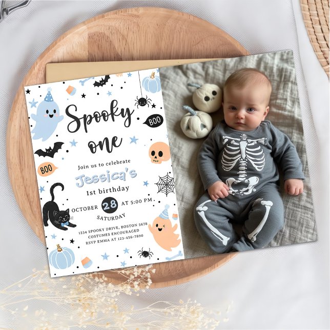 Skrämmande Halloween-födelsedag Inbjudningar (Skapare uppladdad)