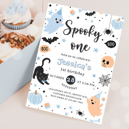Skrämmande Halloween-födelsedag Inbjudningar