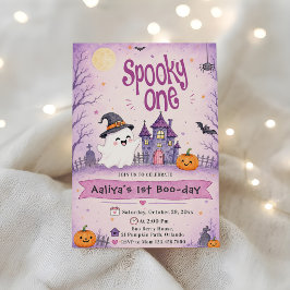 Skrämmande Halloween-födelsedag Inbjudningar