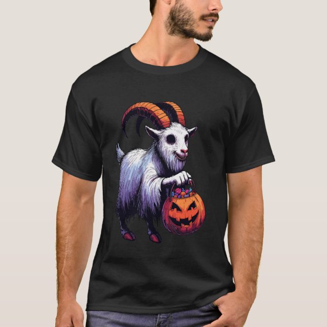 Skrämmande Halloween get-ghost spöklik godispåse 3 T Shirt (Framsida)