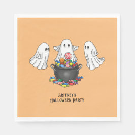 Skrämmande Halloween-ghost Pappersservett