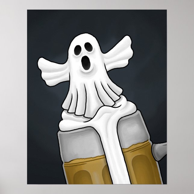 Skrämmande Halloween-ghost Poster (Framsidan)