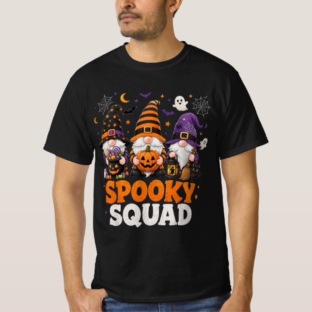 Skrämmande Halloween-gnom Squad T Shirt (Framsida)
