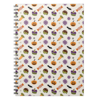 Skrämmande Halloween Godis Anteckningsbok