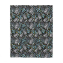 Skrämmande Halloween Grim Reaper Gravstenar Mönste