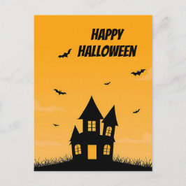 Skrämmande Halloween-hälsningskort Vykort
