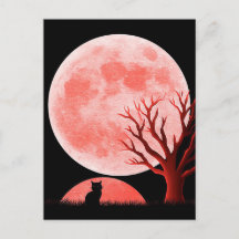 Skrämmande Halloween-hälsningskort