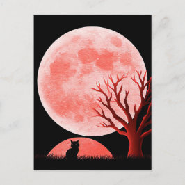 Skrämmande Halloween-hälsningskort Vykort