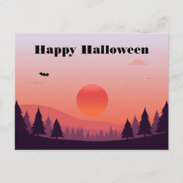 Skrämmande Halloween-hälsningskort Vykort