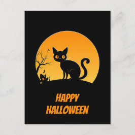 Skrämmande Halloween-hälsningskort Vykort