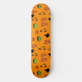 Skrämmande Halloween-häxa, Spökhus, Måne Mini Skateboard Bräda 18,5 Cm