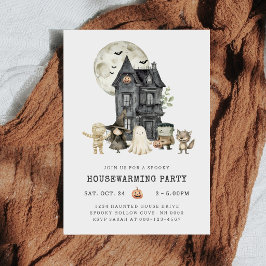 Skrämmande Halloween Housewarming-fest Inbjudningar