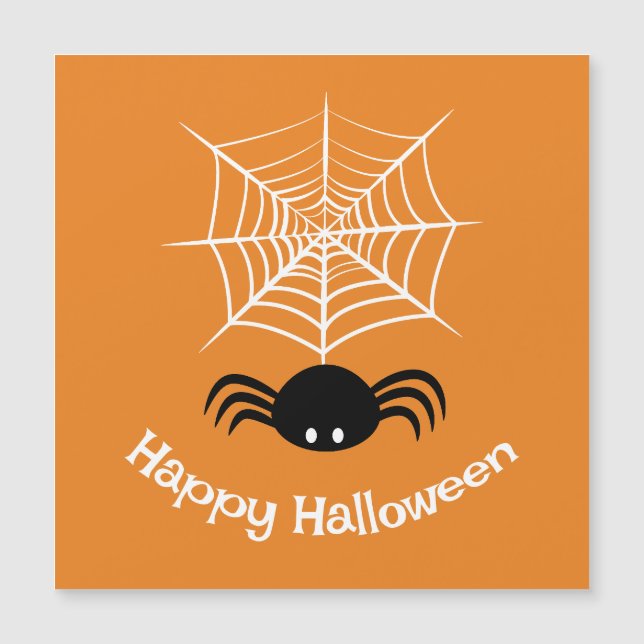 Skrämmande Halloween-illustration av spindel (Framsida)
