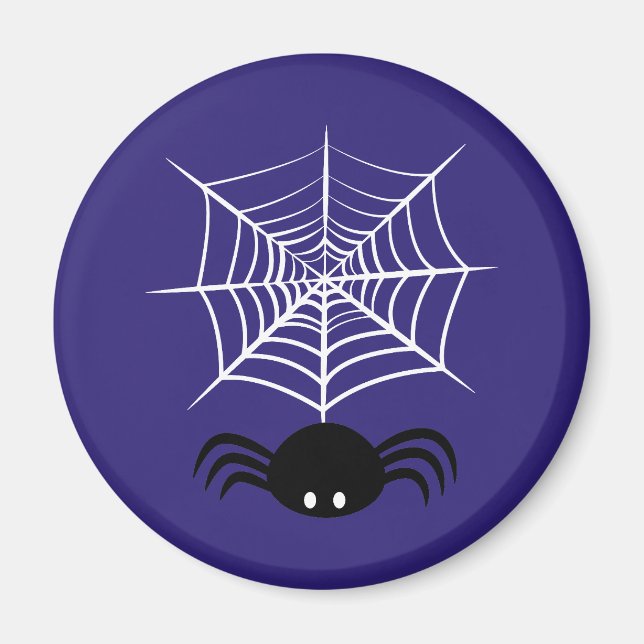 Skrämmande Halloween-illustration av spindel Magnet (Framsidan)