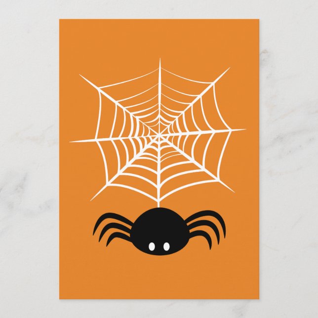 Skrämmande Halloween-illustration av spindel Meny (Framsida)