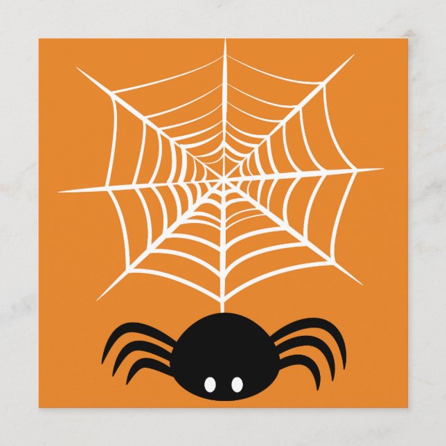 Skrämmande Halloween-illustration av spindel Program (Framsida)